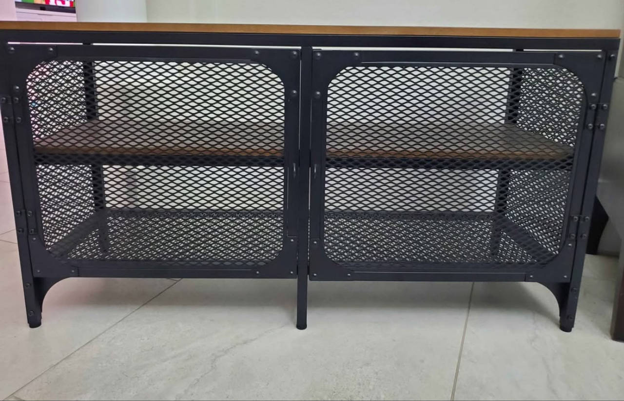 Industrial Mesh Metal Cabinet