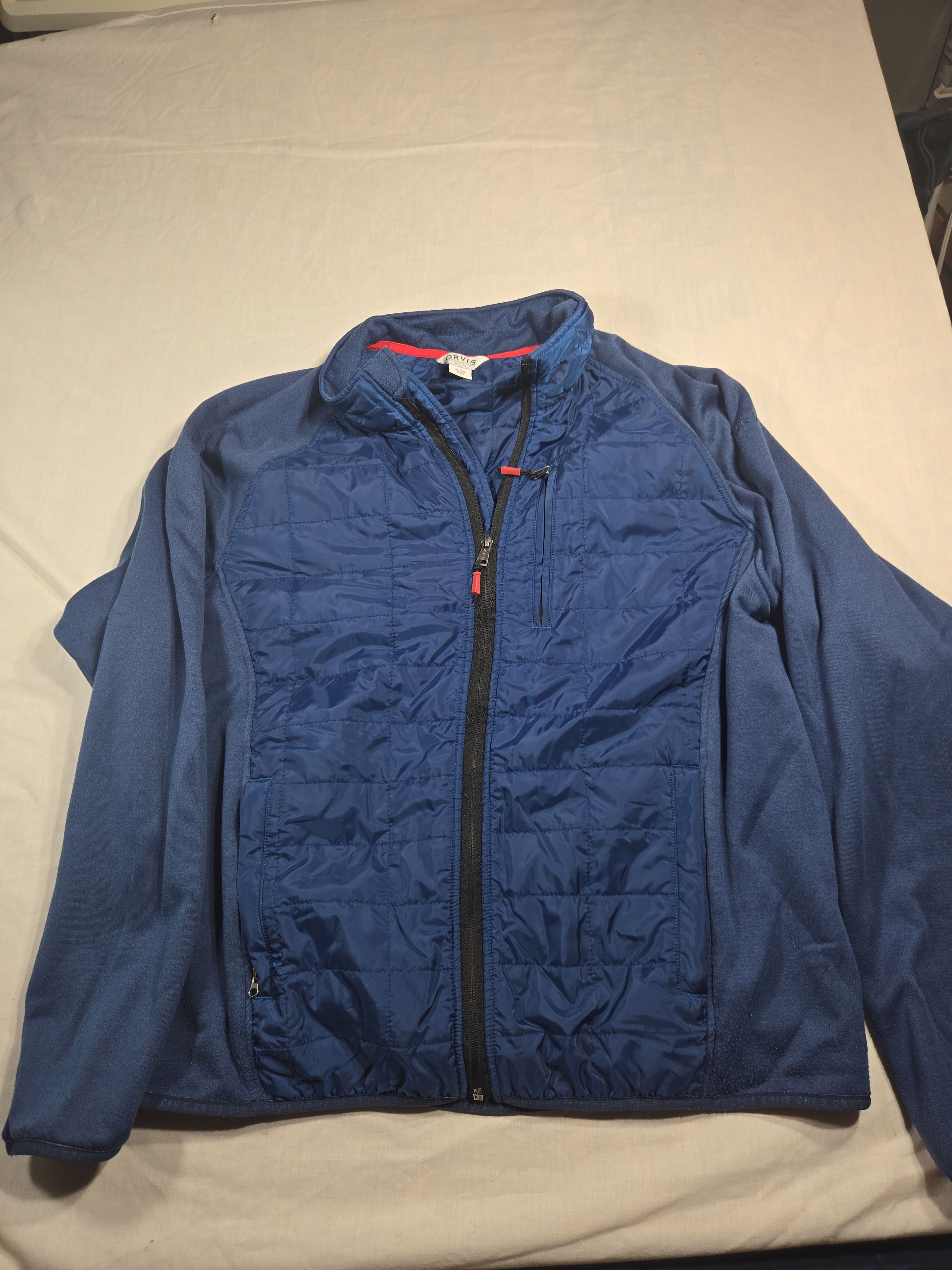 Orvis Hybrid Quilted Womens Jacket Blue XL - Image 3