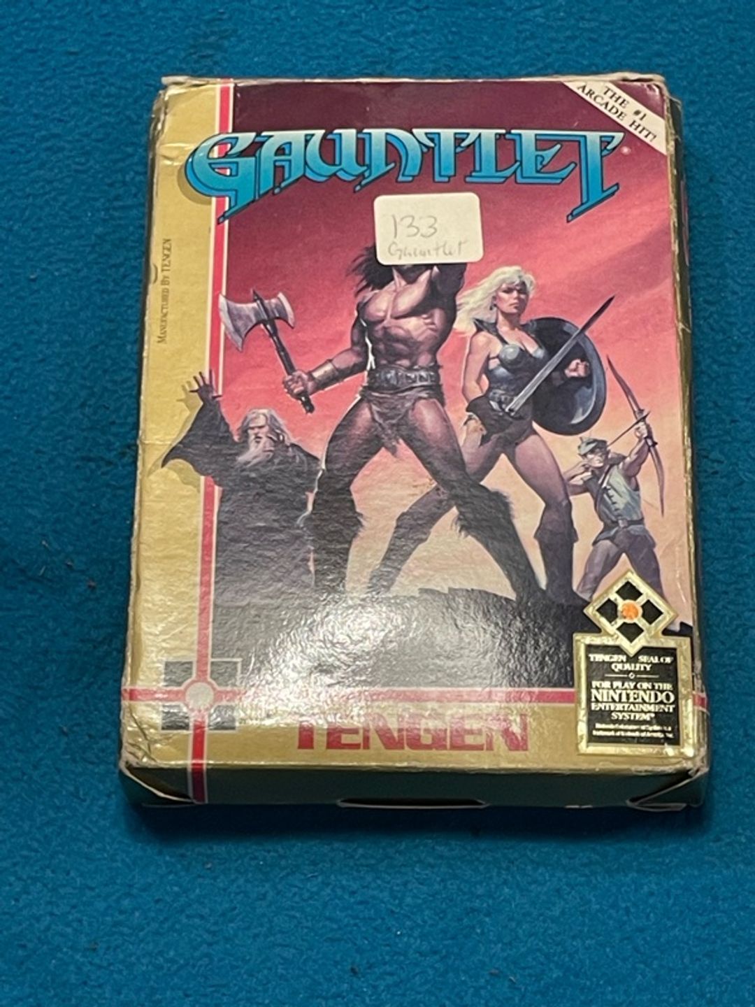 Nintendo NES Gauntlet Black Cartridge