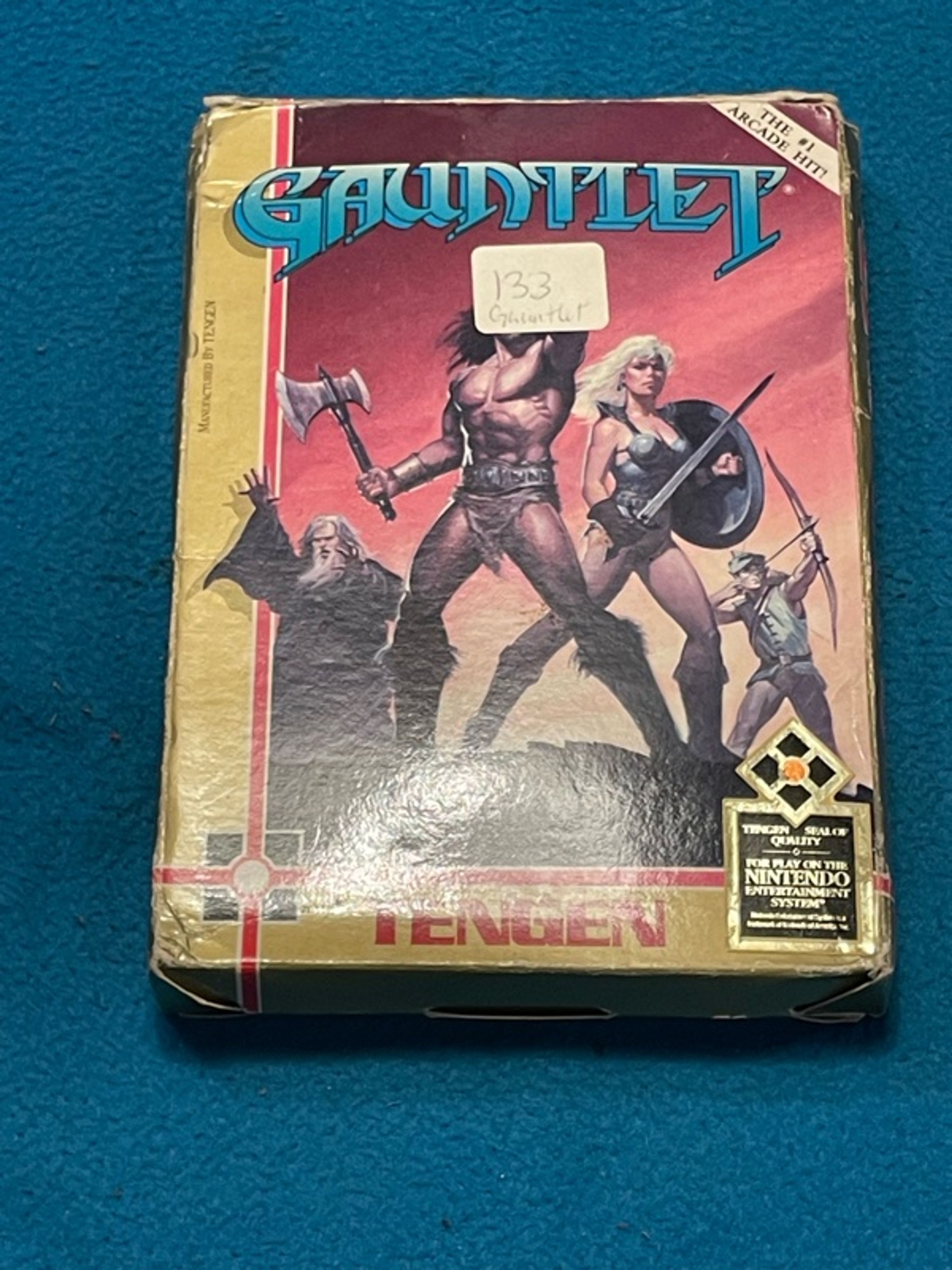 Nintendo NES Gauntlet Black Cartridge