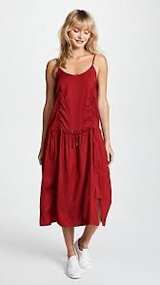 Public School New York Red Sleeveless Dress - Image 3