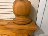 Solid Pine Arched Headboard with Finials - Image 4