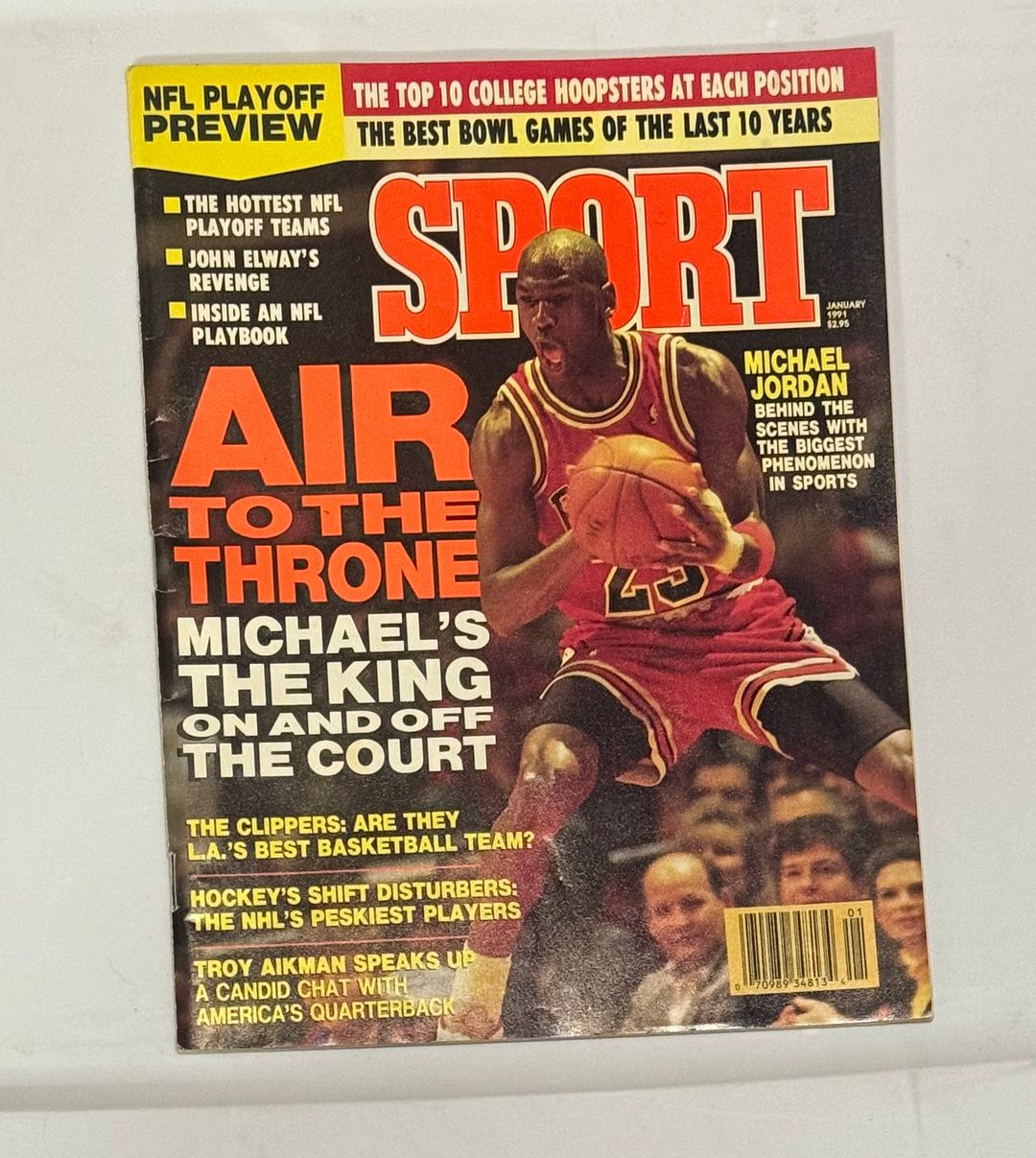 SPORT Magazine January 1991 Michael Jordan Air to the Throne