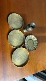 Vintage Brass Tray - Image 1