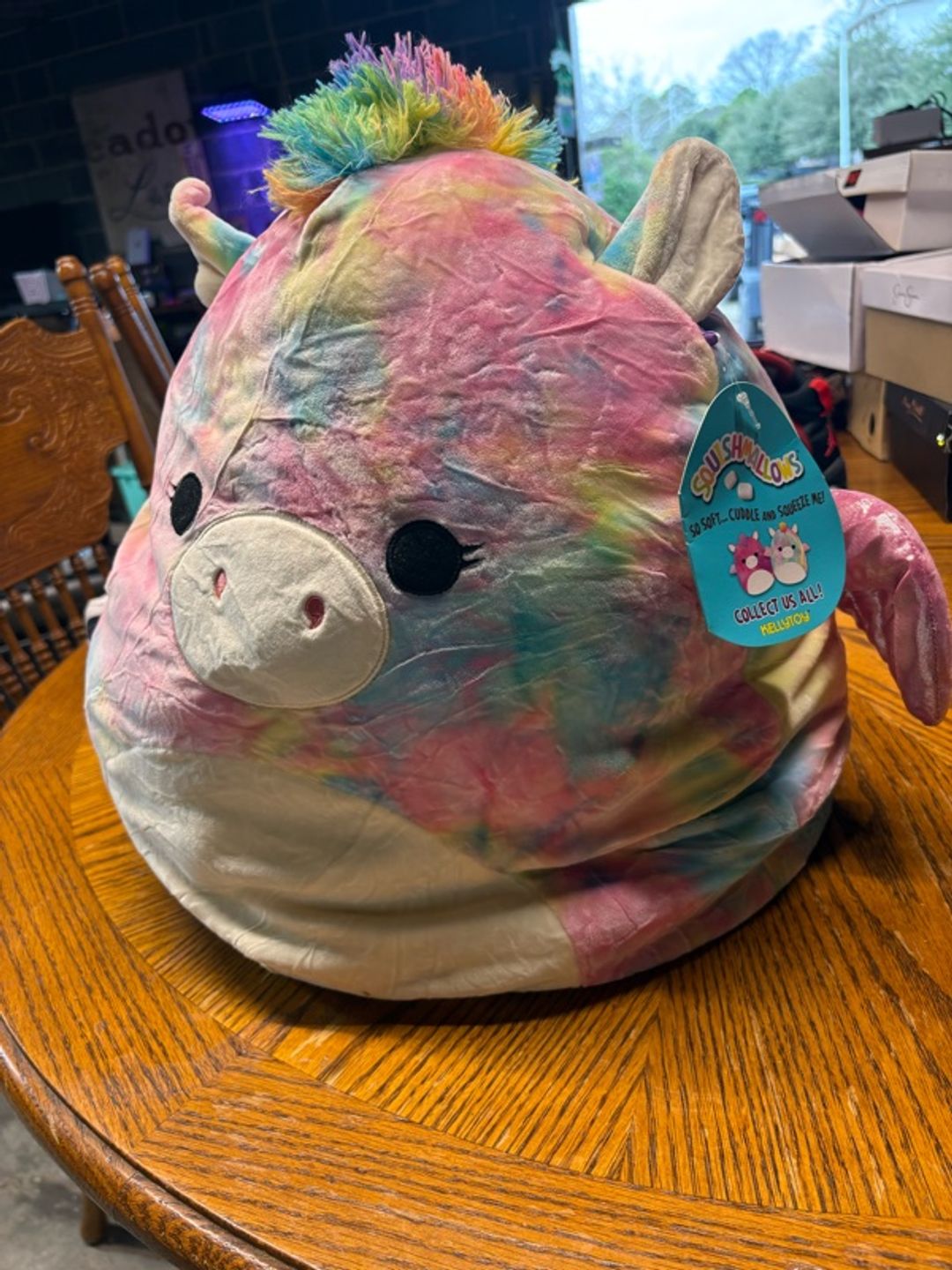 Kellytoy Squishmallow Jaime Rainbow Pegacorn 16-inch