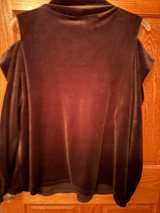 Black Long Sleeve Mock Neck Top - Image 3