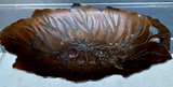 Vintage Embossed Copper Leaf Fruit Dish - Image 3