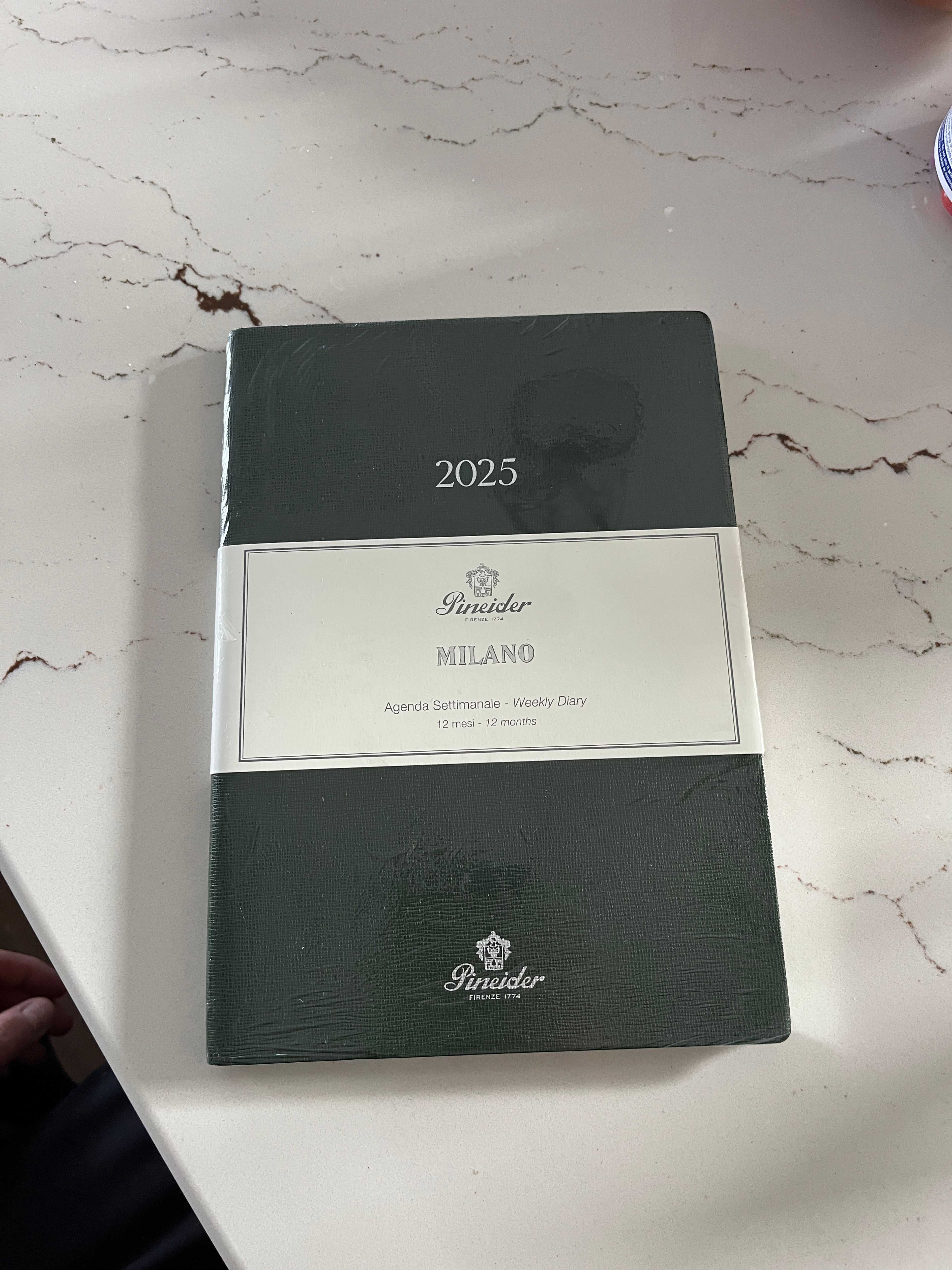 Pineider Milano 2025 Weekly Diary