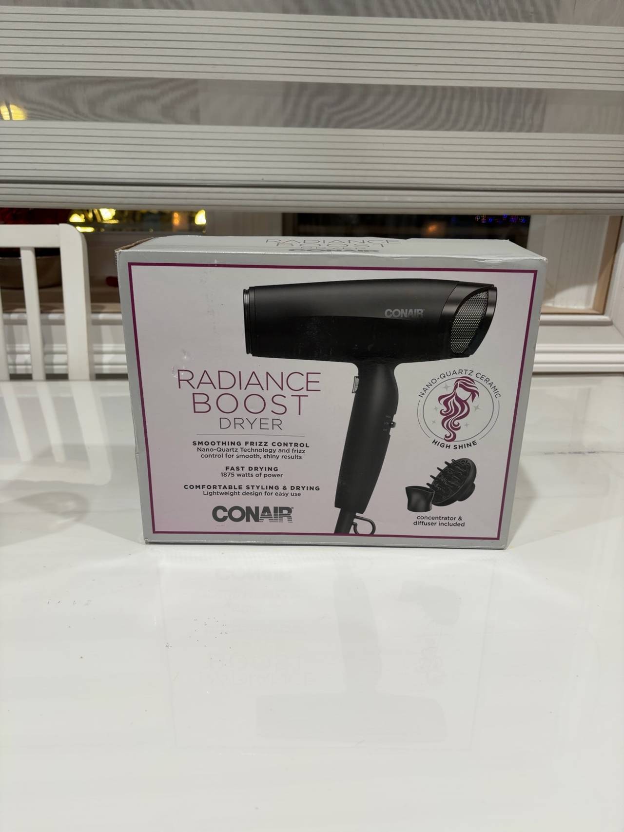 Conair Radiance Boost Hair Dryer Black