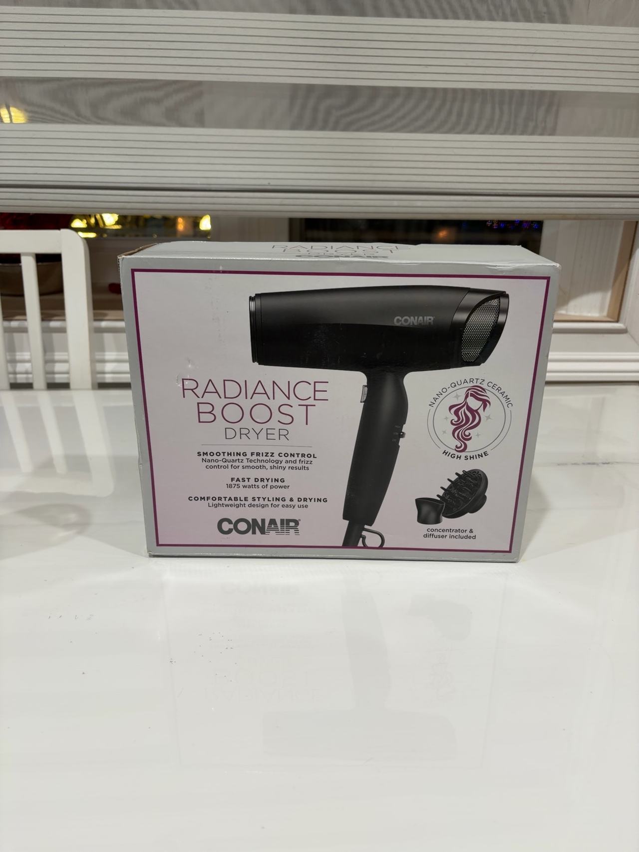 Conair Radiance Boost Hair Dryer Black