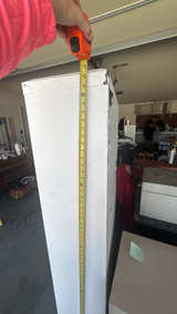 Hallowell Industrial Storage Cabinet White METAL 36"W x 24"D x 78"H - Image 4