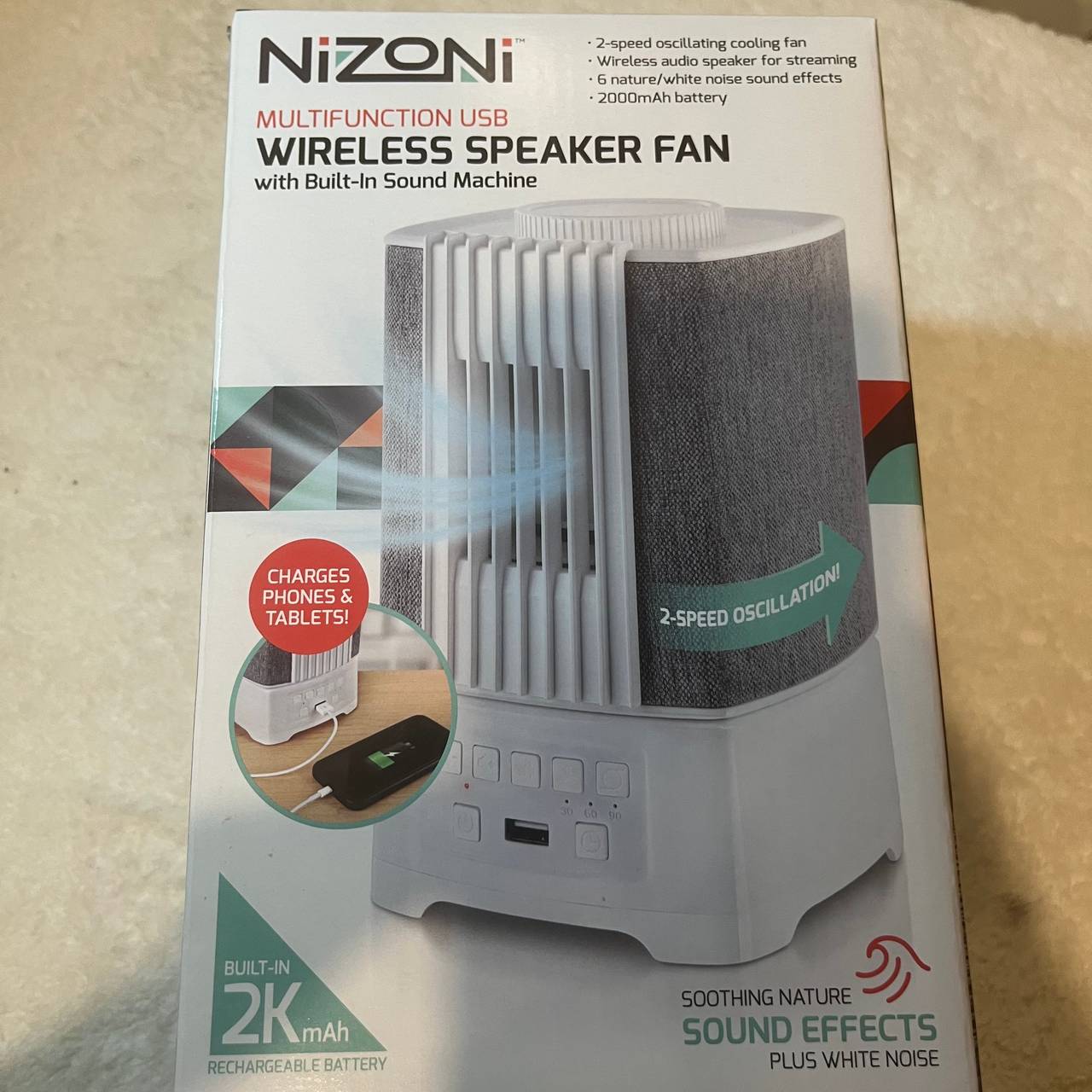 Nizoni Multifunction USB Wireless Speaker Fan