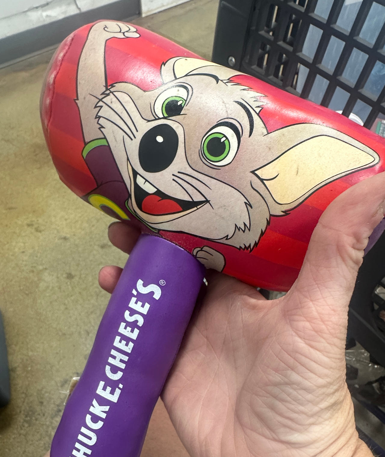 Chuck E. Cheese Foam Mallet Toy