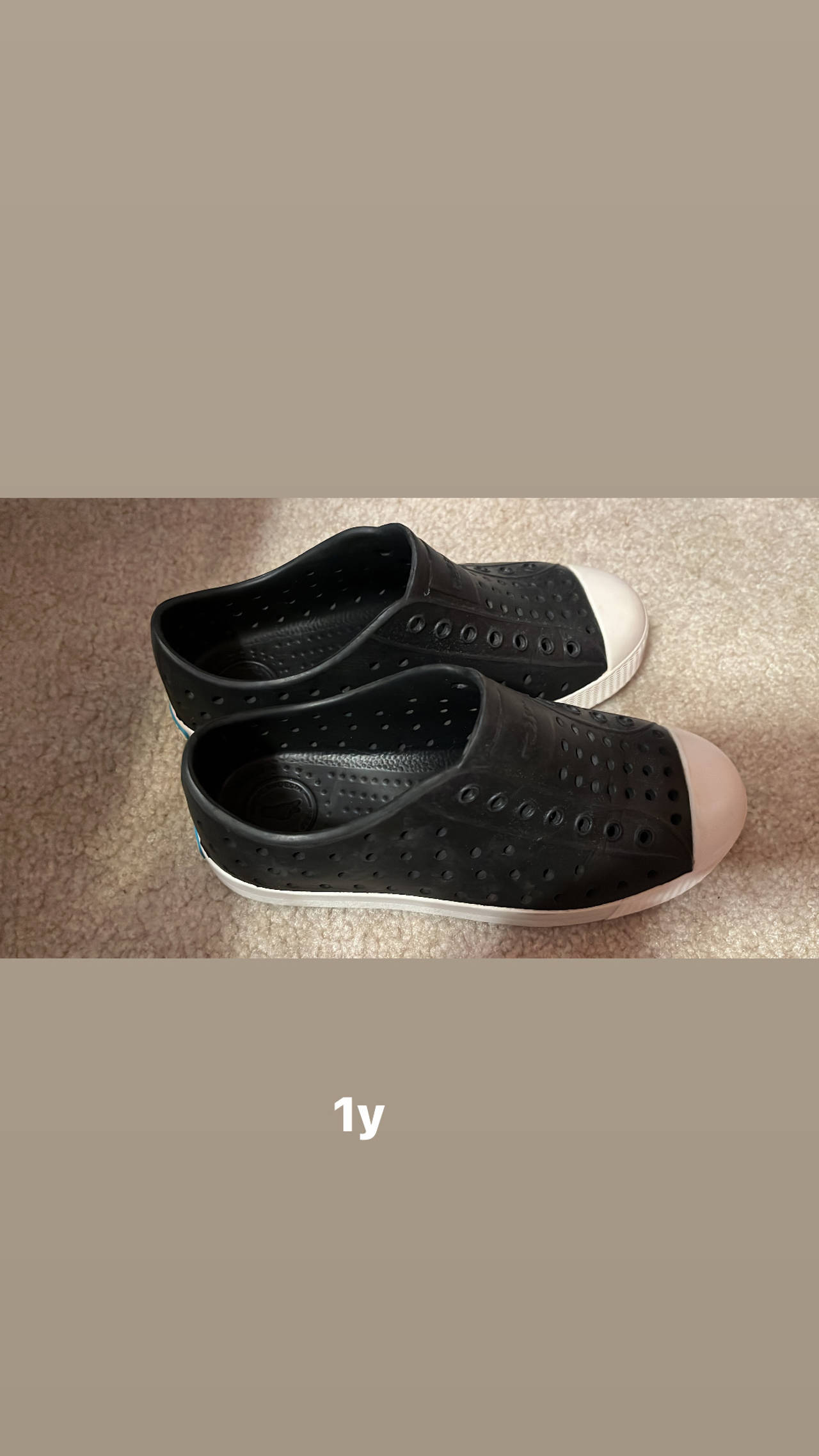 Native  Kids Shoes new no tags 1y