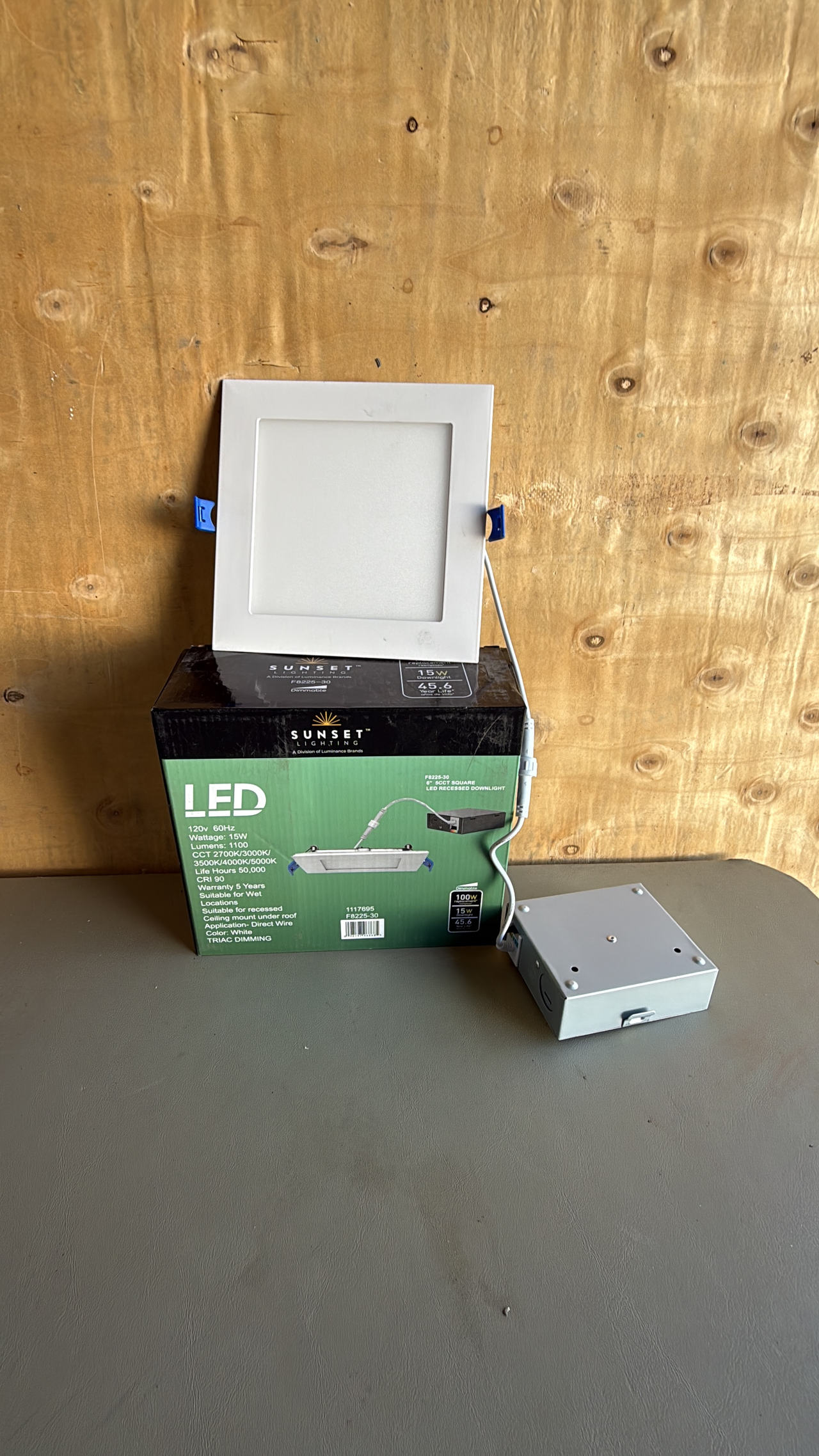 Sunset Lighting 6" Square LED Recessed Downlight F9905-31