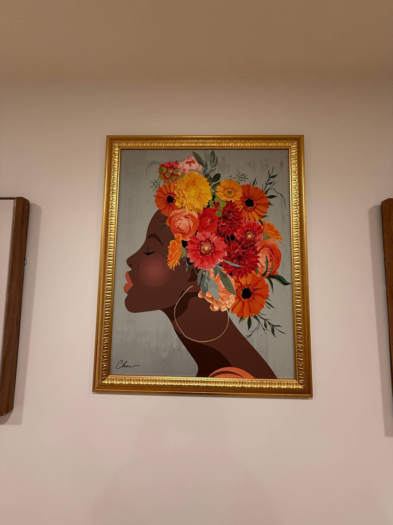 Floral Woman Wall Art 
