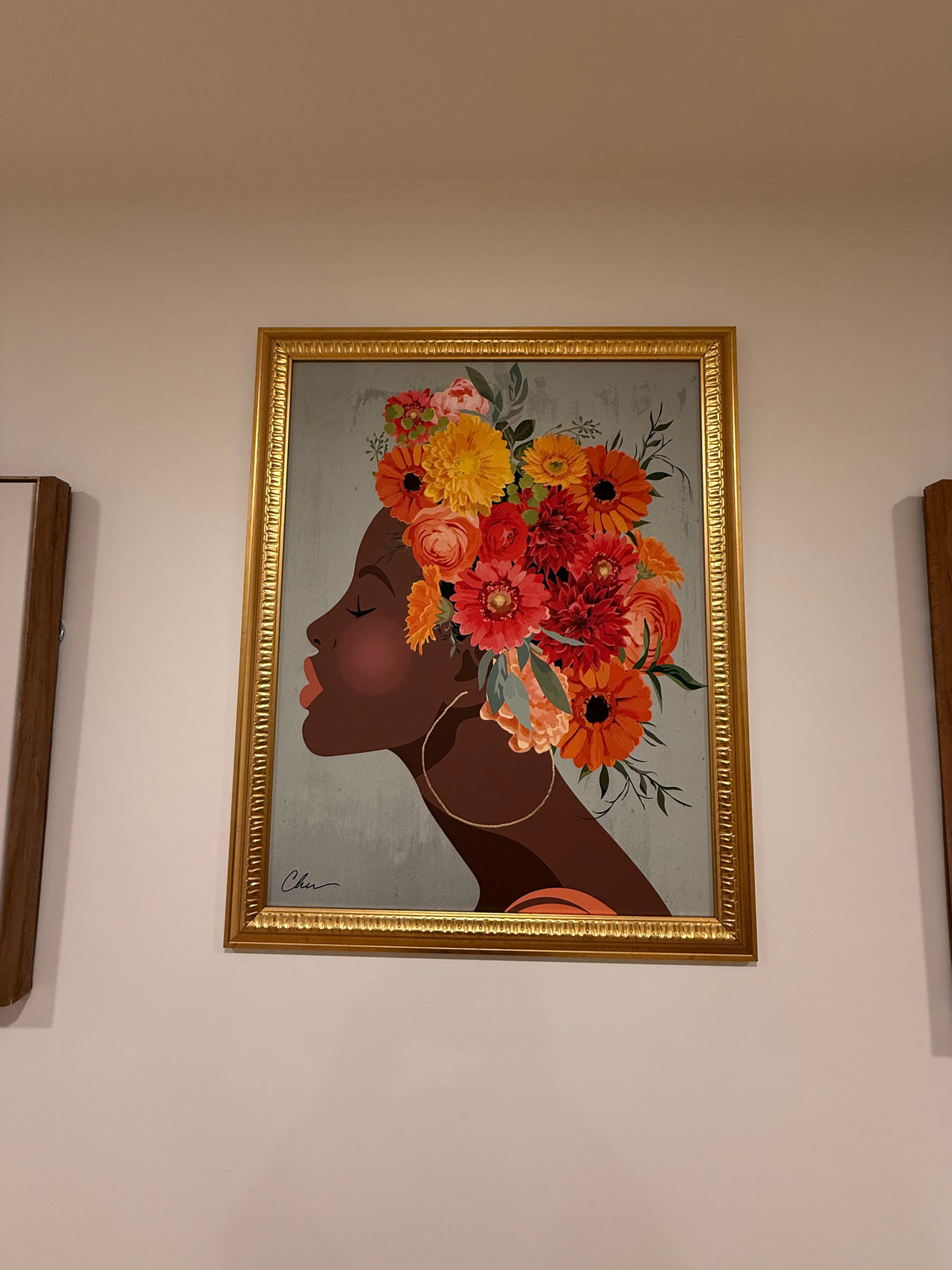 Floral Woman Wall Art 
