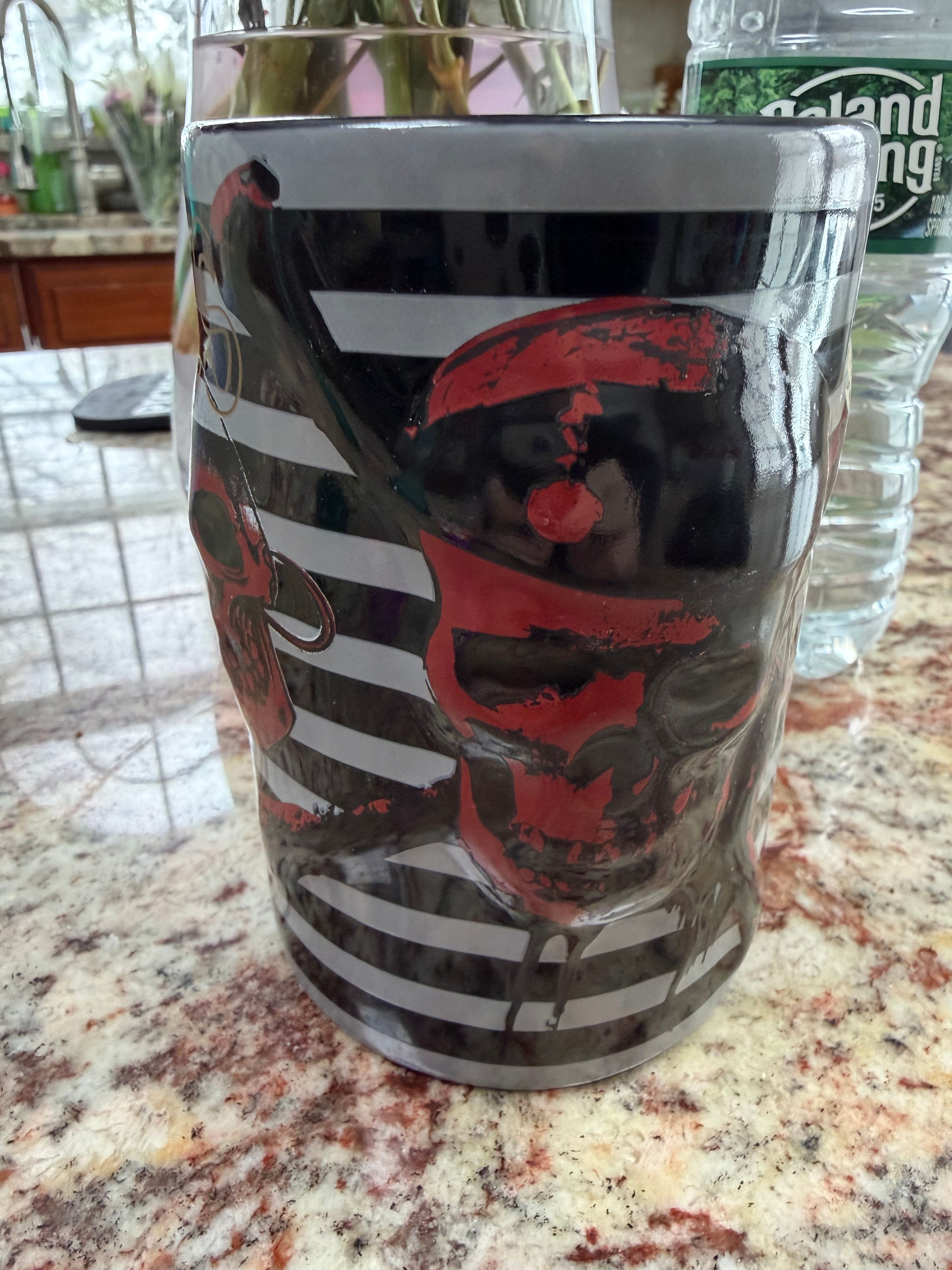 Disney Pirates of the Caribbean Skull Striped Coffee Mug DISNEY STORE - Image 5