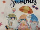 Spring/Summer Microfiber Gnome Dish/Hand Towels-Set of 4 - Image 5
