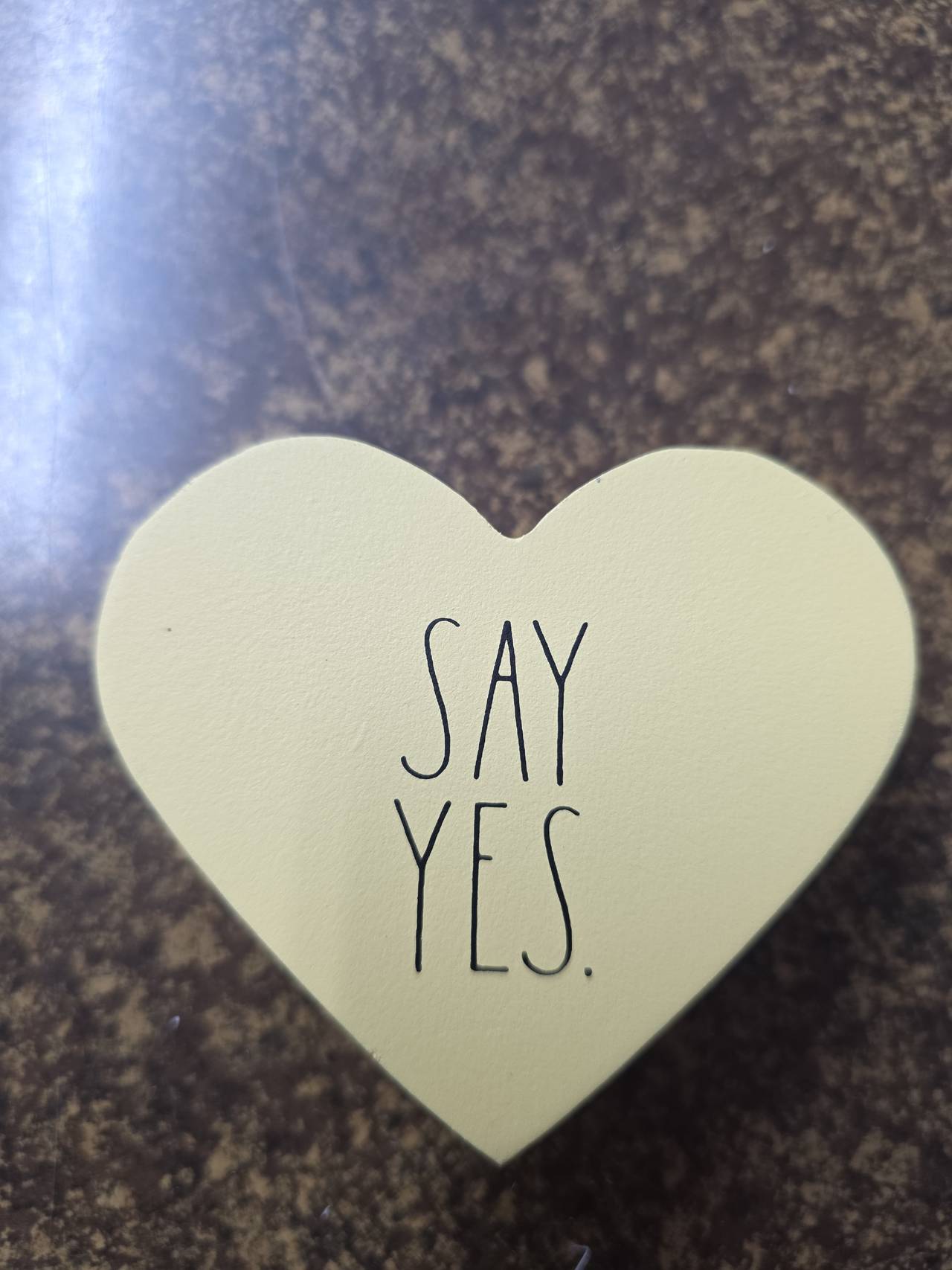 Rae Dunn Say Yes Heart Trinket Dish