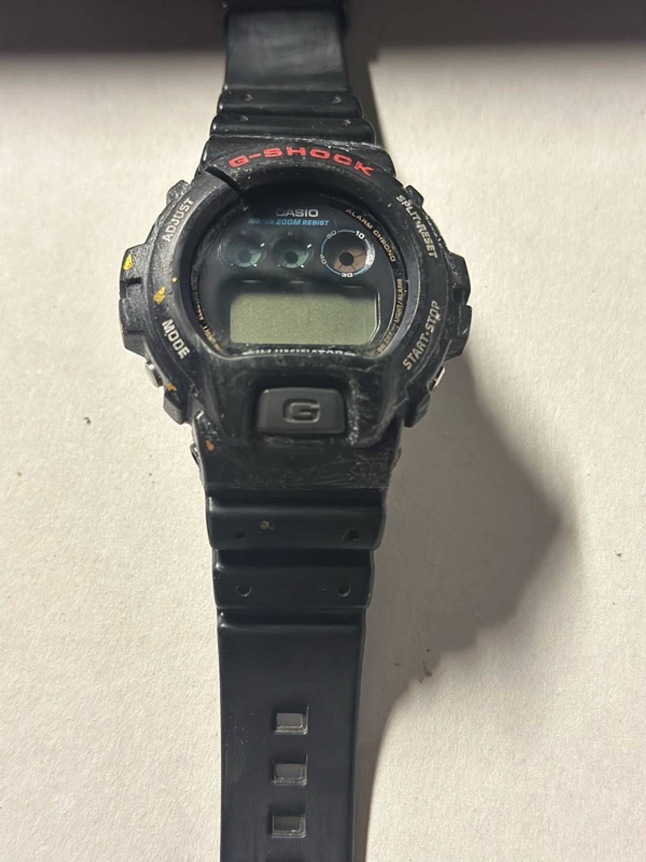 Vintage Casio G-Shock 1289 DW6900 Black Digital Watch