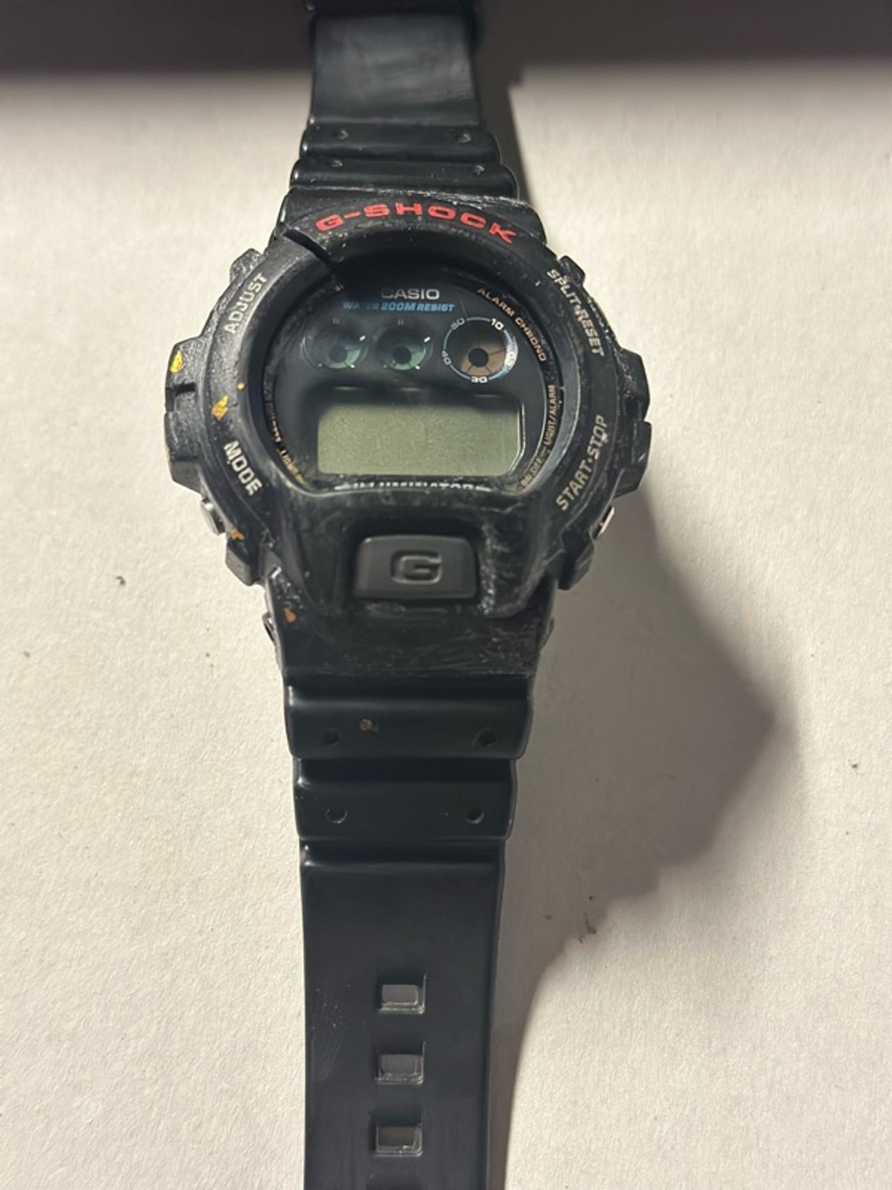 Vintage Casio G-Shock 1289 DW6900 Black Digital Watch