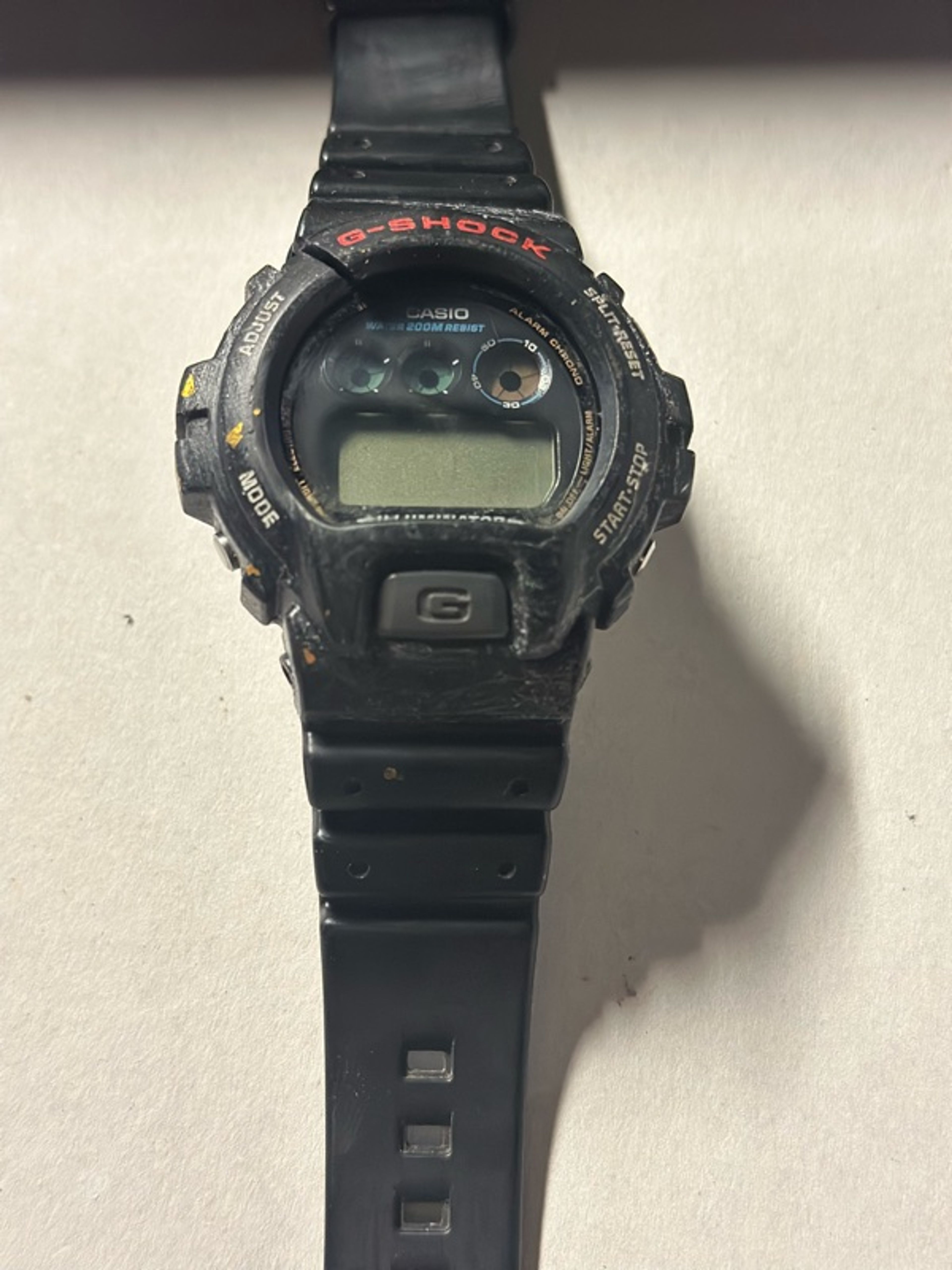 Vintage Casio G-Shock 1289 DW6900 Black Digital Watch