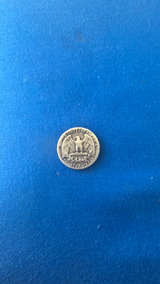 1943 DDO ERROR Washington Silver Wartime Quarter  - Image 2