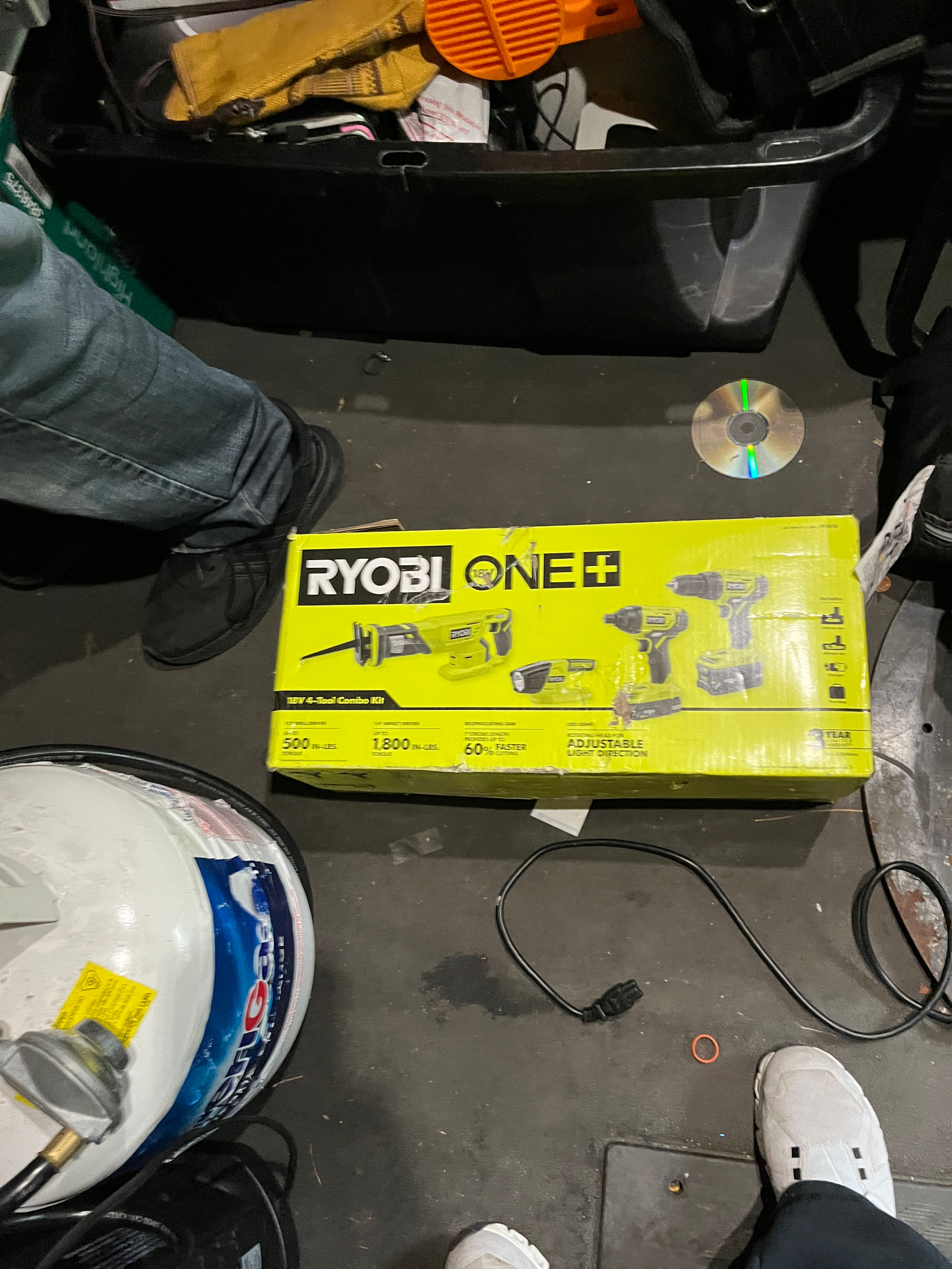 Ryobi ONE+ 18V Lithium-Ion Cordless 4-Tool Combo Kit