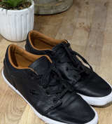 Lacoste Bayliss Vulc Black Leather Sneakers - Mens sz 9.5 - Image 1