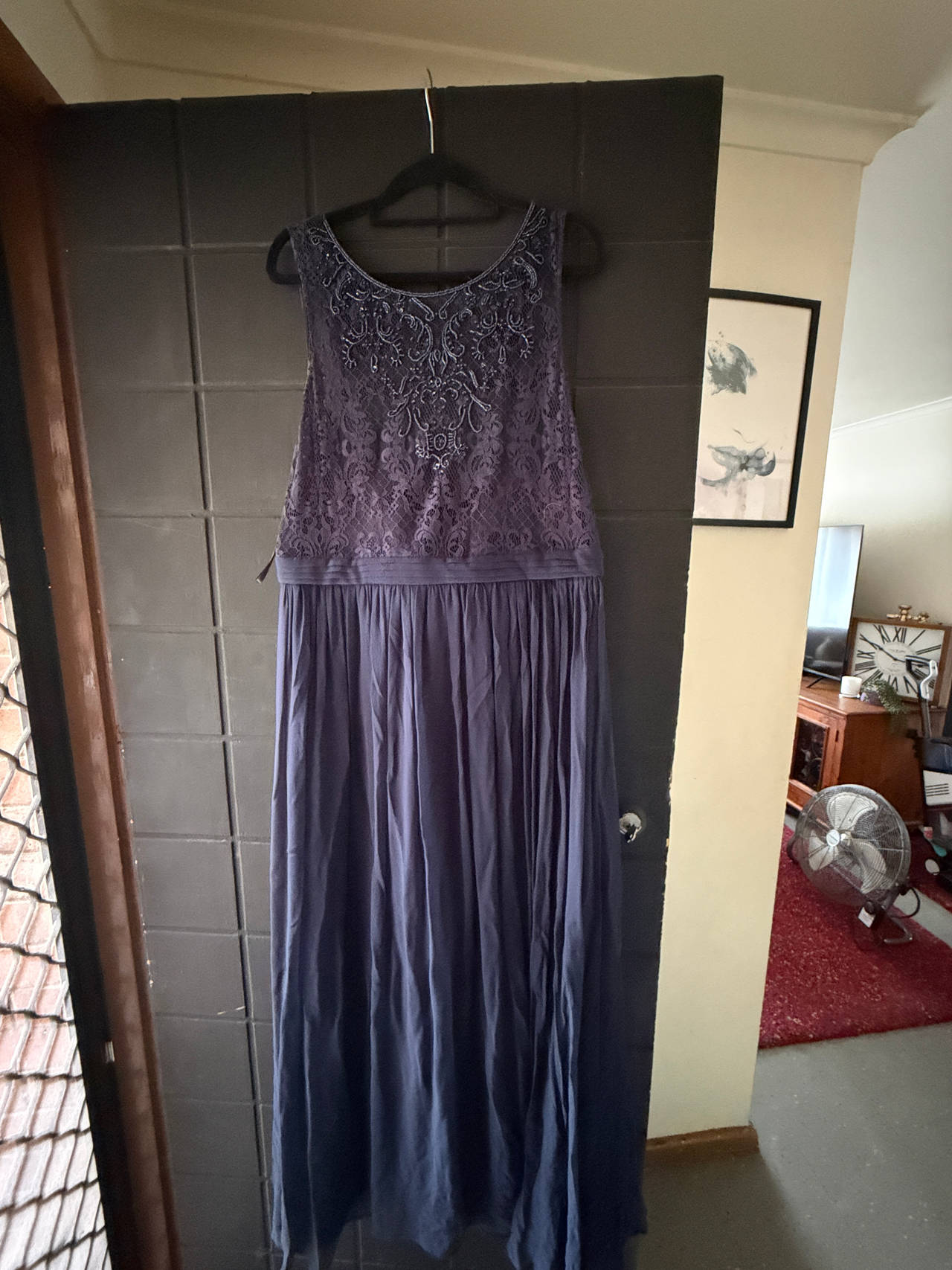 Lace Bodice Evening Gown