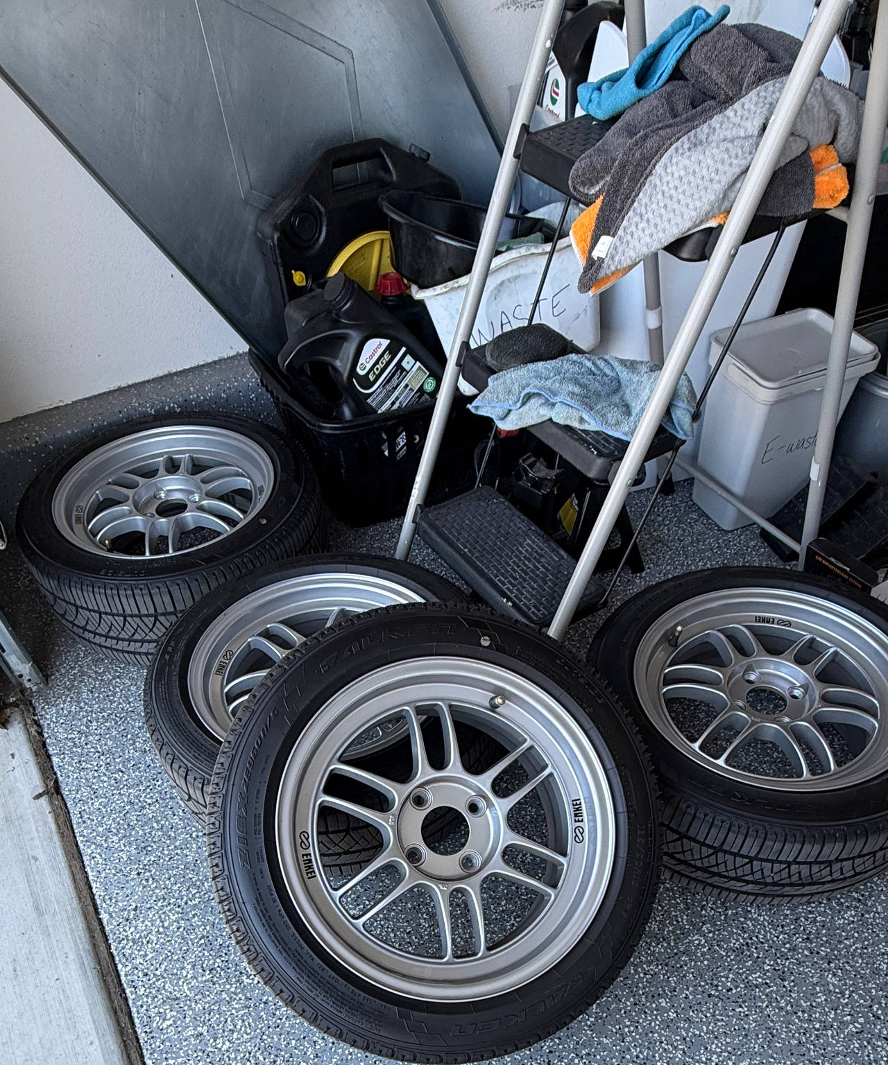 Enkei RPF1 Wheels 15x7 4x100 with Falken Ziex ZE960 A/S Tires