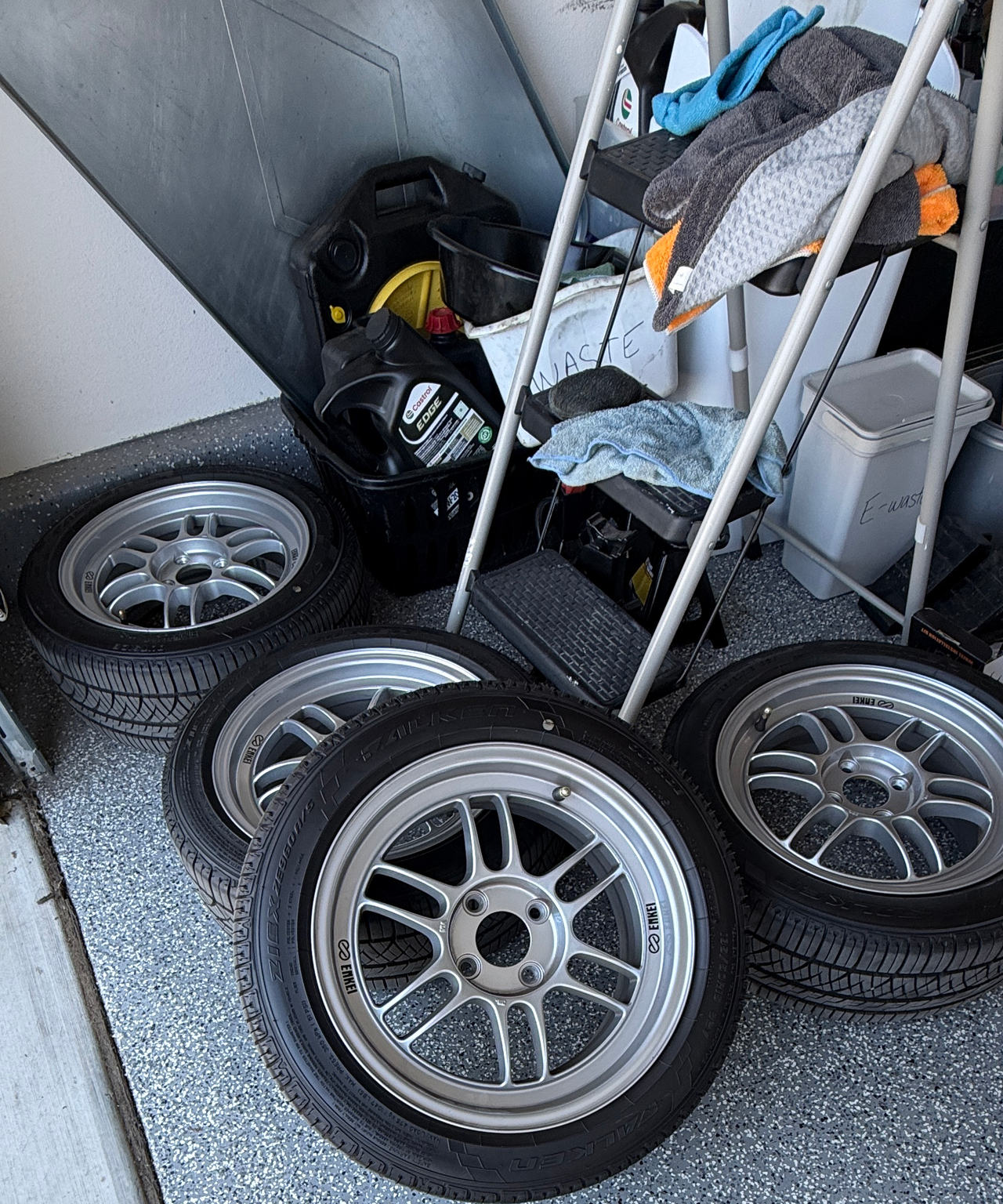 Enkei RPF1 Wheels 15x7 4x100 with Falken Ziex ZE960 A/S Tires