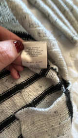 Moth (Anthropologie) Engineer Striped Cowl Neck Oversized Sweater: S - Image 5