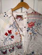 Johnny Was Aravis Paneled Oversized Shirt Medium - Image 5