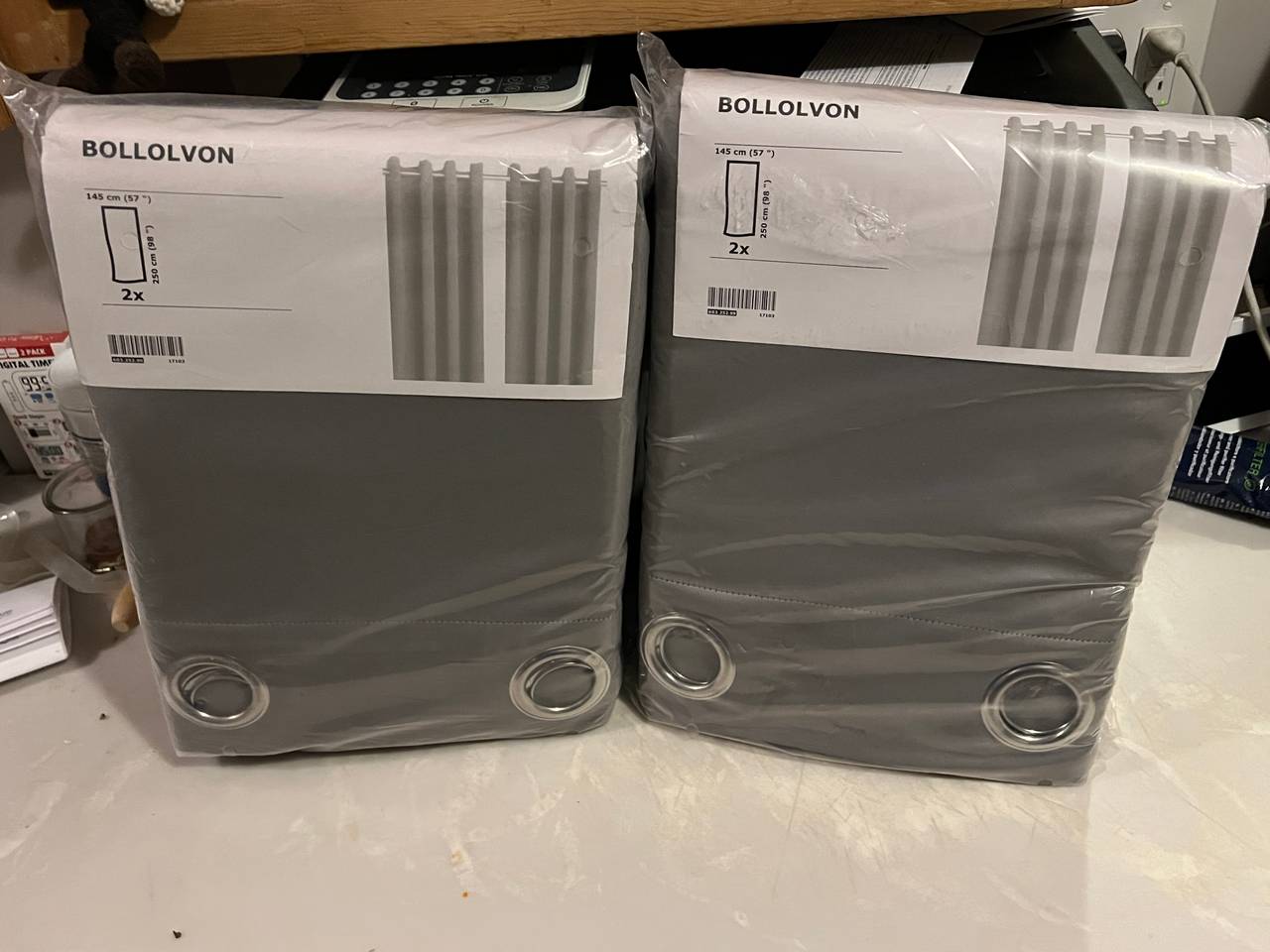 IKEA BOLLOLVON Blackout Curtains - Lot 2 NWT