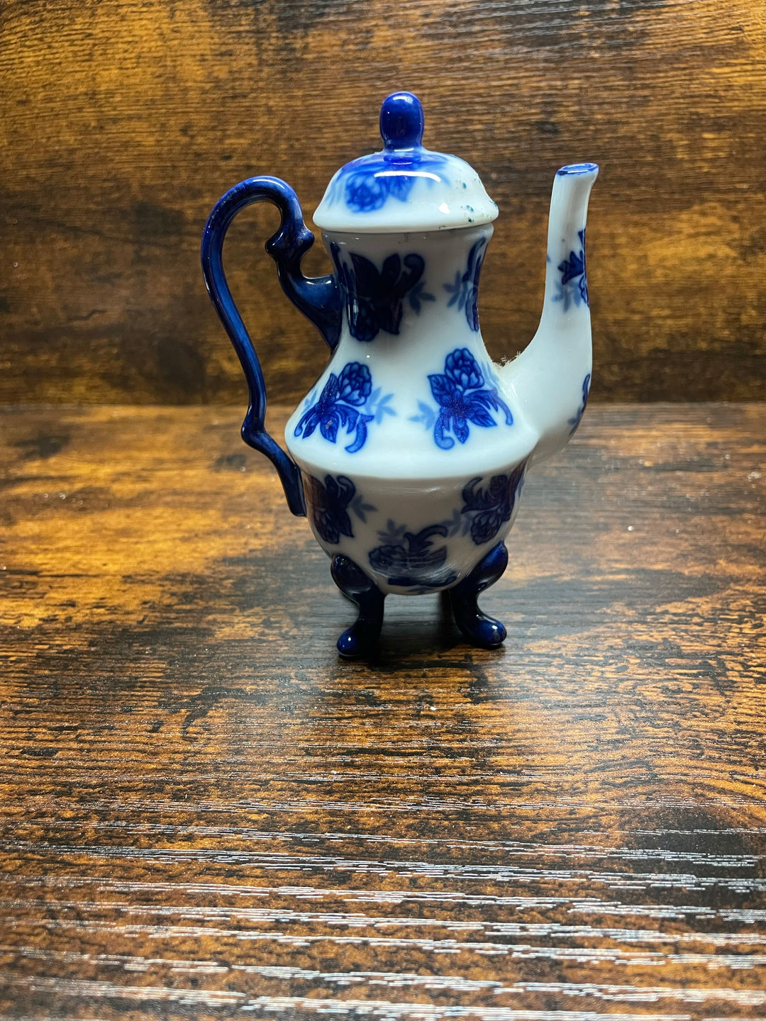 Blue and White Porcelain Miniature Teapot