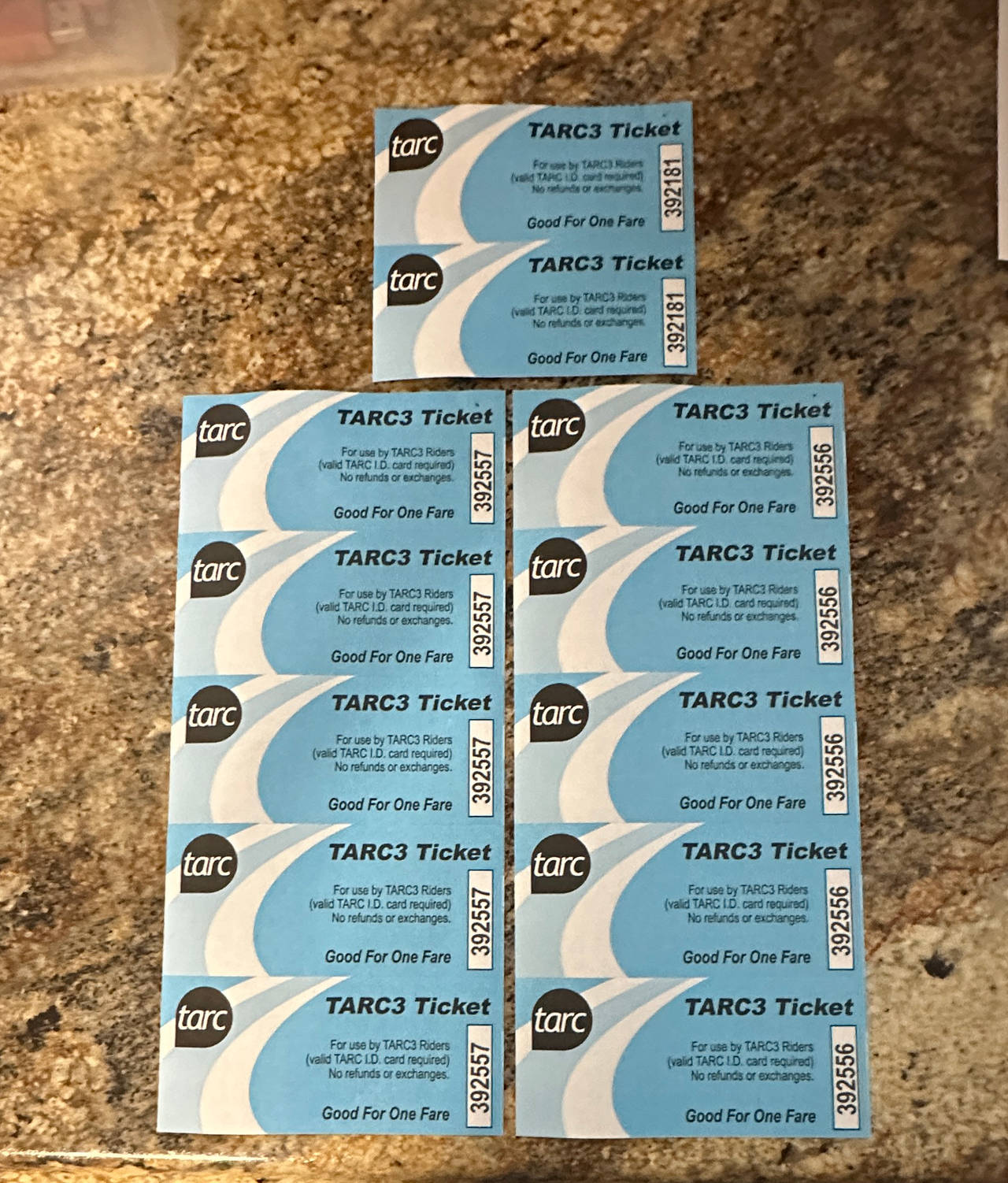 TARC3 Paratransit Tickets