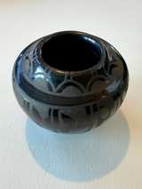 Signed Santa Clara Pueblo Blackware Pottery – by Celestina Naranjo - Image 2