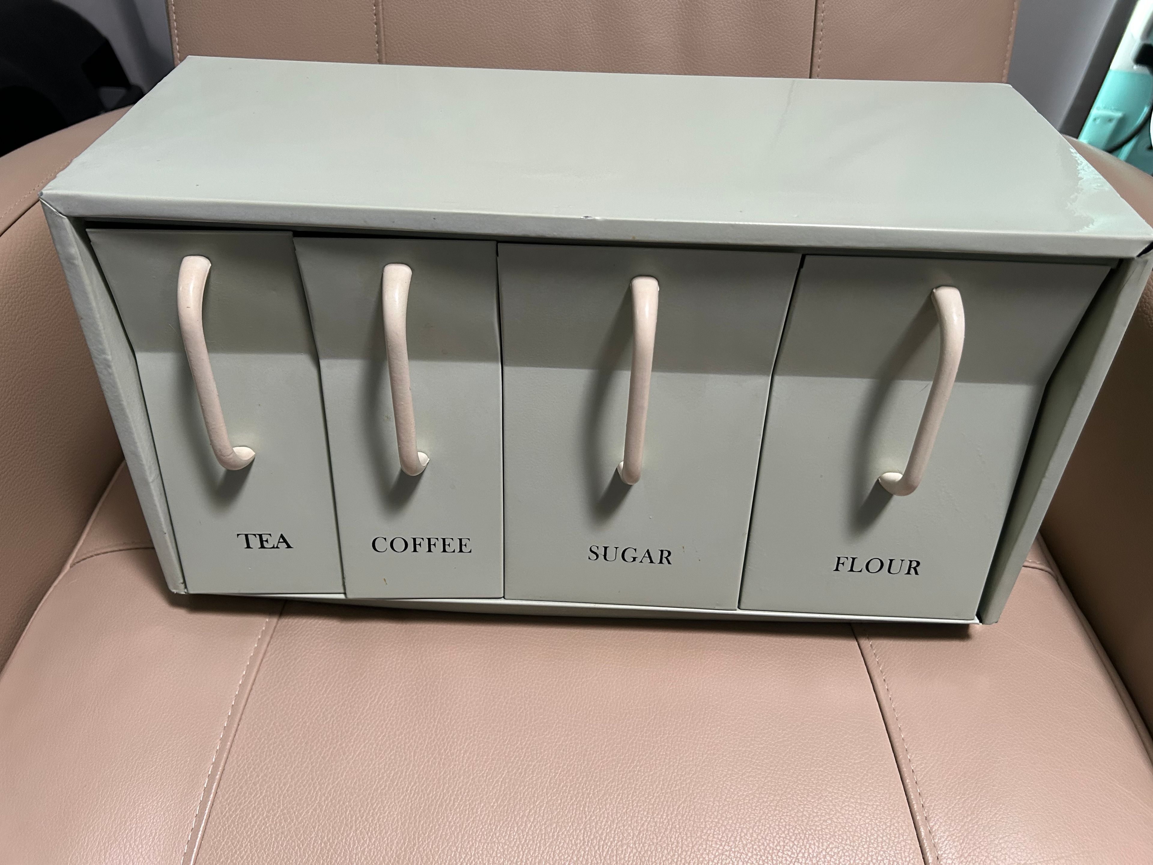 Vintage Metal Kitchen Canister Set - Image 8