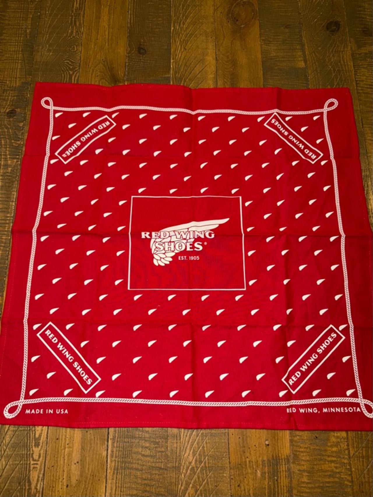 Red Wing Heritage Logo Bandana Red new