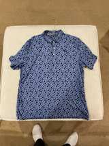 Puma MATTR Golf Polo Blue Umbrella Print - Image 4