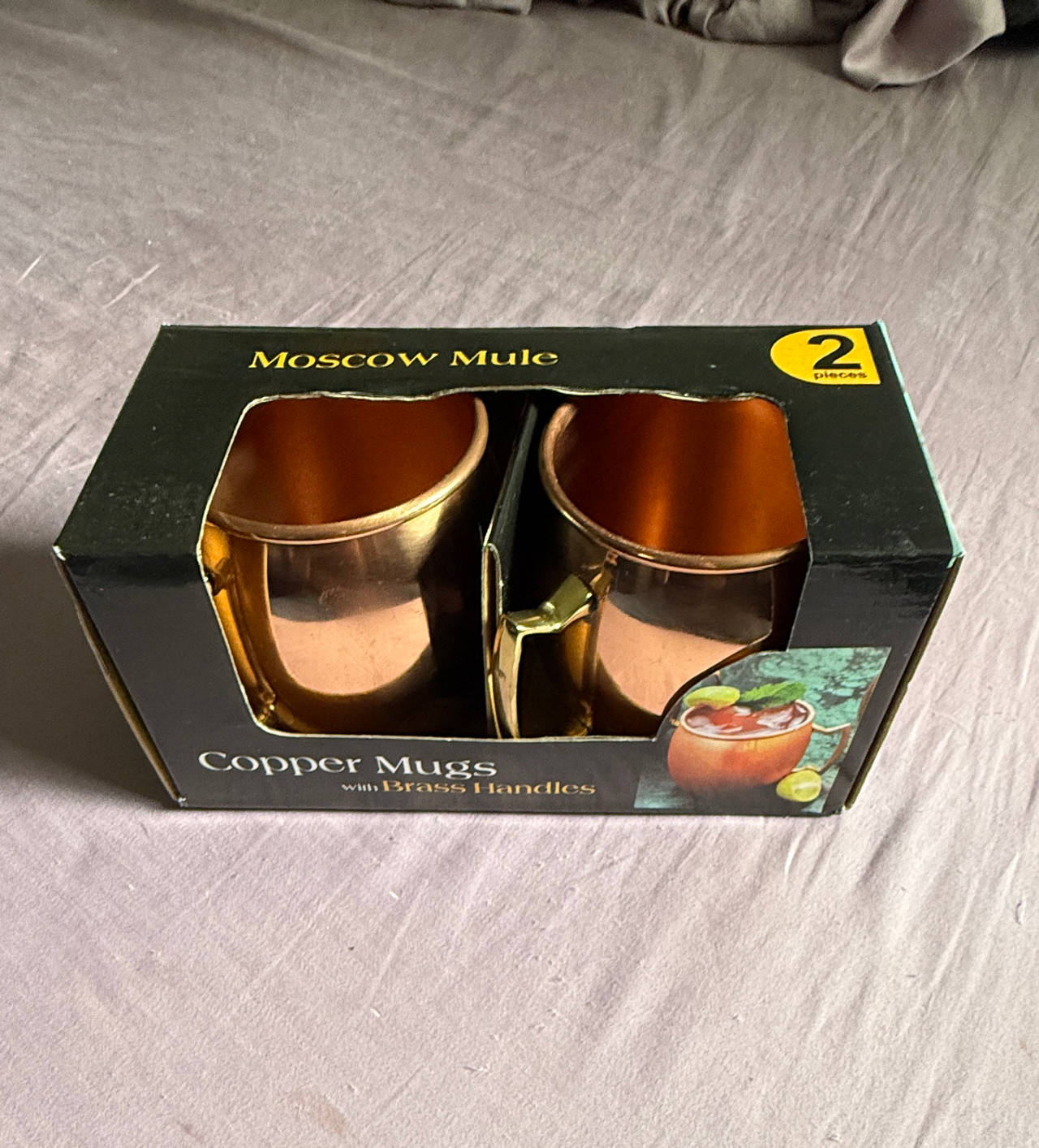 Old Dutch Moscow Mule Copper Mugs, Set of 2 (Menards Brand, UIB)