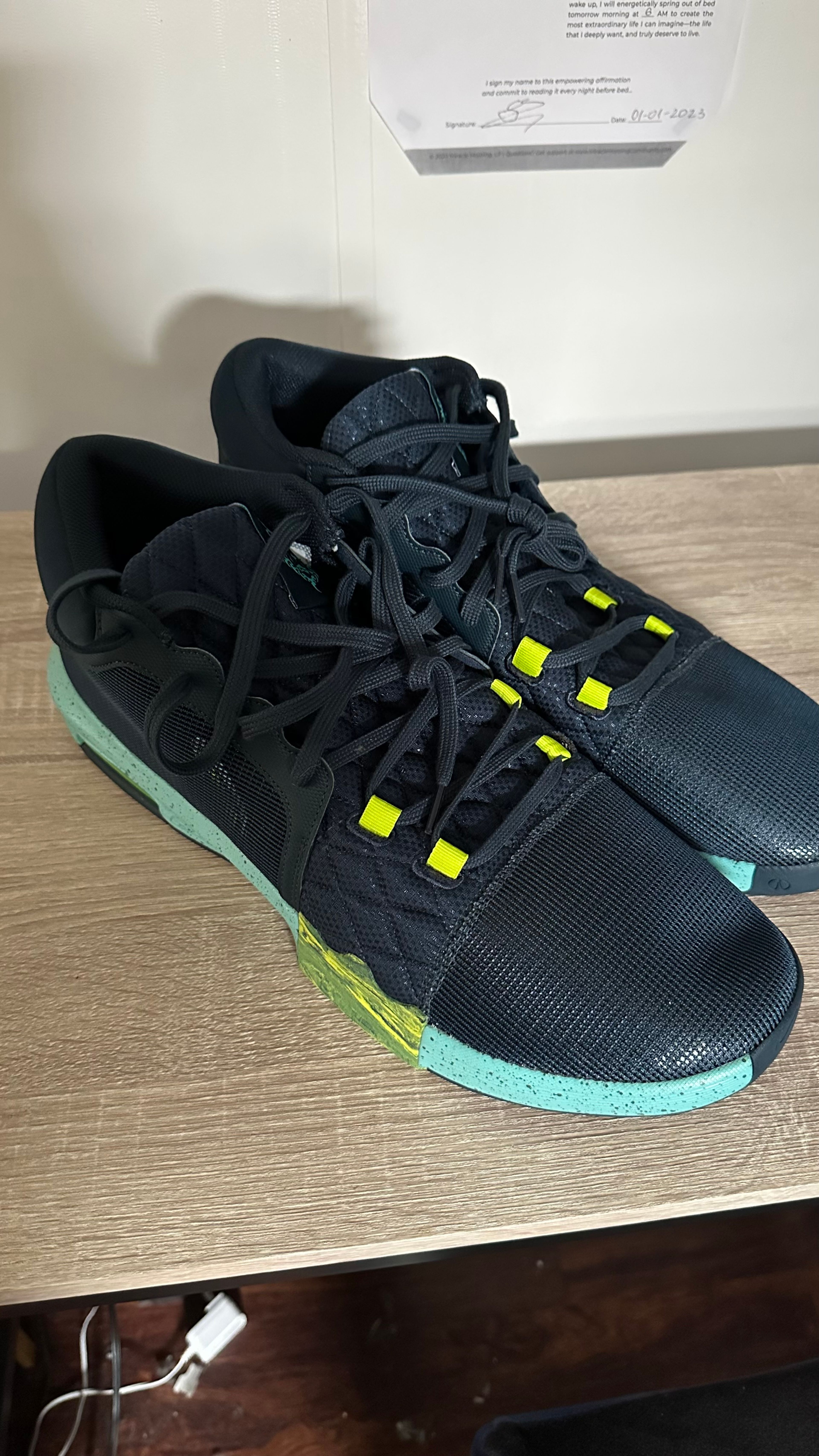 Nike LeBron Witness 8 Basketball Shoes Navy/Carolina Blue - Image 6