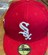 New Era 59FIFTY Chicago White Sox Fitted Hat Red - Image 1