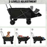 REDCAMP Folding Dog Wagon Black - Image 2