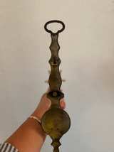 Vintage Brass Wall Sconce Candle Holders (2) - Pair - Image 3