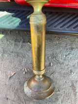 Vintage Brass Floor Candlestick Holder - Image 1