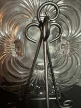 This is a Cambridge Glass Caprice clear, 4-footed cabaret or cake plate. - Image 2