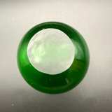 Green Sommerso Art Glass Bud Vase - Image 2
